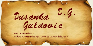 Dušanka Guldović vizit kartica